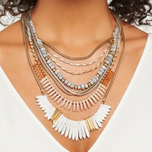 New in original box Stella & Dot Ezra statement necklace - Picture 13 of 14